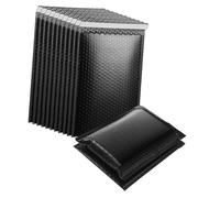 SAFIGLE 50 pezzi Buste Imbottite Nere Sacchetti Autosigillanti con Pellicola PE Coestrusa Buste Rinforzate per Spedizioni Piccole Protezione Antiurto e Riutilizzabili per Confezionamento