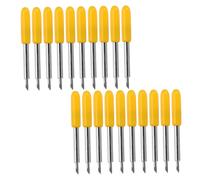 SAFIGLE 50 pezzi Lame per Plotter da Taglio Vinile Giallo Manuale per Lettering Computerizzato Taglierino Precisione per Nastro Autoadesivo e Film Riflettente