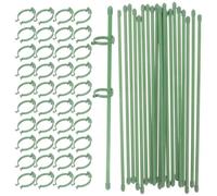SAFIGLE 50 Pezzi Supporto per Orchidee in Fibra di Vetro Verde | Piante in Vaso, Plastico Resistente, Difficile da Piegare, Aiuta a Evitare Cadute e Rotture