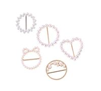 SAFIGLE 5pezzi Fermagli Per Magliette Fibbie Per Abbigliamento Fibbie Nodo Angolare Adatte Sciarpe Di Cappelli Magliette e Altri Indumenti