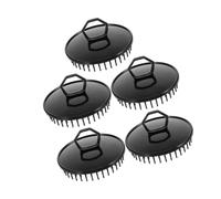 SAFIGLE 5pezzi Spazzola Portatile per Capelli in Plastica Massaggiatrice Antiforfora per Capelluto Pettine Esfoliante per Pulizia dei Capelli
