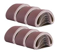 SAFIGLE 6 Nastri Abrasivi per Levigatrice a Nastro 4X24 Con Granulometria 80 in Carta Vetrata Resistente per Levigatura e Lucidatura di Metalli e Legno Accessori per Utensili da Banco