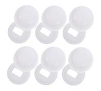 SAFIGLE 6 paia Copri Bulloni Wc Tappi Fissaggio Tavoletta Wc Sagomati Facili da Installare Protezione Antiruggine Accessori Bagno