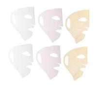 SAFIGLE 6 pezzi Copri Maschere in Silicone Riutilizzabile Colori Rosa Trasparente Oro Copertura e Compatta per Maschere Idratanti Antirughe e Purificanti Adatta Tutti i Tipi