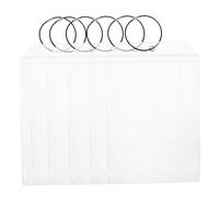 SAFIGLE 6 pezzi Etichette Trasparenti Impermeabili con Portabadge in Plastica Riutilizzabile per Viaggi in Crociera e Aereo Adatte per Valigie e Borse da Golf con Anello Portachiavi