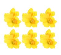 SAFIGLE 6 Pezzi Fermaglio per Chioma a Forma di Narciso Giallo in Plastica Leggero e Versatile, per Vacanze e Matrimoni Primaverili ed Estivi
