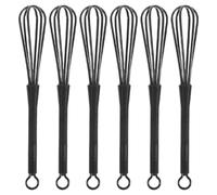 SAFIGLE 6 Pezzi Miscelatore Per Tinture Per Miscelazione Forniture Di Tinture Per Forniture Per Saloni Chiave Piccolo Mini Battitore Nero Plastica Riutilizzabile