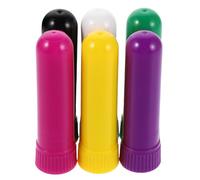 SAFIGLE 6 Pezzi Porta Profumo Nasale Ricaricabile in Pp Leggero e Compatto, Accessori per Oli Essenziali da Viaggio, Facile da Pulire per Uso Familiare