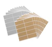 SAFIGLE 600 Adesivi Gratta e Scopri Rettangolari Dorati e Argentati 60x25mm, Etichette Fai da Te per Giochi, Sorprese e Annunci, Adesivi Premio Messaggi Nascosti e Rimozione senza Residui