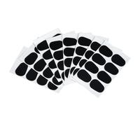 SAFIGLE 64 Pezzi Patch Adesive in Gomma Per Sassofono Alto, Cuscinetti Bocchino 0,8 Mm Ovali Anti-vibrazione, Protezione Denti e Comfort Per Musicisti Professionisti