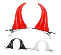 SAFIGLE 6pezzi Clip Per Forma Di Diavolo Per Halloween Accessori Decorativi Per Feste Clip Per Acconciature Adatte Vari Stili Di Design Con Dettagli Eleganti