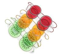 SAFIGLE 6pezzi Maschera Fredda Per Occhi Benda Per Dormire Maschera Forma Di Cartone Animato Benda Per Occhi Neri Sollievo Per