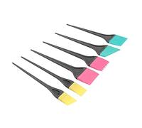 SAFIGLE 6pezzi Pennelli in Silicone Per Tinta Capelli Professionali Spazzole Per Salone e Uso Domestico Manico Ergonomico Per Applicazione e Sfumature Facili Strumenti Per Tintura e Schiar