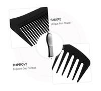 SAFIGLE 6pezzi Pettine Denti Larghi Per Strumento Multifunzionale Per Styling Resistente Al Design Dente Per Protezione Impugnatura Ergonomica Liscio Nodi Per Vari Tipi