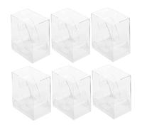 SAFIGLE 6pezzi Scatola Porta Orologi Trasparente Custodia Compatta e Leggera Per Viaggio e Casa Protezione Anti-usura e Organizzazione Elegante Come Contenitore Scomparti e Valigetta Da Vi