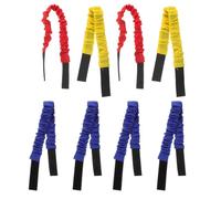 SAFIGLE 8 Pezzi Cinghie per Corsa a Tre Gambe, Fasce Elastiche per Gambe, Oxford e Gomma, ad Alta Resistenza ed Elastiche, e Utenti di Tutte le Età, Eventi di Team Building e Attività