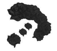 SAFIGLE 8 pezzi Toppe Termoadesive Ricamate da Nero Multifunzione per Abbigliamento e Accessori Decorativi Patch Applicabili su Cappotti Maglioni e Zaini Morbido e Resistente