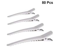 SAFIGLE 80 pezzi Fermagli per Fatti Mano Pz Clip Bocca Anatra Metallo Elastiche per Progetti Creativi per Acconciature e Organizzazione Documenti