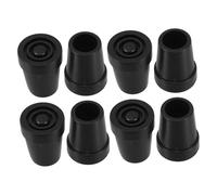 SAFIGLE 8pezzi Base in Plastica Per Bastone Da Passeggio Protezione Per Punta Cappuccio Terminale Punta in Plastica Piede Per Bastone Punte Per Deambulatore Cuscinetti Per Stampelle Punte