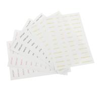 SAFIGLE Adesivi Autoadesivi in Plastica Trasparente Stampa Dorata per Scrapbooking e Decorazione Calendari, 6 Fogli Resistenti per Album Fotografici e Diario Creativo