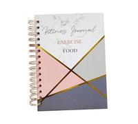 SAFIGLE Agenda Fitness Settimanale con Design a Spirale Taccuino Pianificatore Giornaliero Portatile Multiuso Compatto con Copertina Elastico per Organizzare Allenamenti e Routine