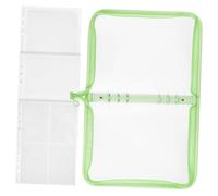 SAFIGLE Album Figurine Verde Glitter con PVC per Photocard e Sticker Portatile e Resistente per Foto Carte Sportive e Raccolte