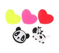 SAFIGLE Ammortizzatore Racchetta Tennis a Cuore in Silicone 5 Pezzi | Facile da Installare, Assorbimento Urti, per Racchette da Tennis e Squash