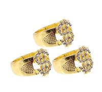 SAFIGLE Anelli Da Dito Punk 3 Pezzi Set, Anelli Gotici Simbolo Denaro Per Uomo e Donna, Gioielli Anni ’90 Per Feste e Cosplay