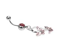 SAFIGLE Anello Ombelicale Acciaio Inossidabile Con Design Farfalla Gioiello Per Piercing Femminile Accessorio Moda Per Spiaggia e Feste Leggero e Resistente