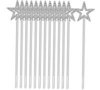 SAFIGLE Bacchette Magiche per Ragazzo 12 Bacchette Magiche Glitterate a Forma di Giocattoli per Feste Giochi di Ruolo Oggetti di per Spettacoli Teatrali