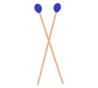 SAFIGLE Bacchette per Marimba in Legno D’acero, Testa Blu Antiscivolo, Coppia di Mazze per Strumenti a Percussione, Accessori per Batteria Adatti a Musicisti e Performance Live