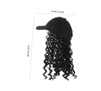 SAFIGLE Baseball Cap With Curly Hair Extensions Breathable Synthetic Wig Hat For Women And Natural Afro Curls For Everyday Wear And Outdoor Sun Protection