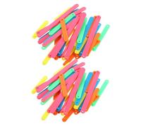 SAFIGLE Bastoncini Geometrici 100 Pezzi in Plastico per Scuola e Asilo, Sussidio Didattico per Didattica della Geometria Montaggio Creativo e Aiuto Versatile per Bambini