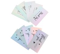 SAFIGLE Biglietti di Ringraziamento 50 Pezzi in Carta | Bigliettini Auguri per Acquisti e Apprezzamenti, Formato Pratico, Uso Ufficio e Negozio, Confezione Colorata