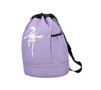 SAFIGLE Borsa Per Danza Bambina Zaino Da Ballo Classico Borsa Tracolla Per Scuola Realizzata in Oxford Durevole Fibbia Regolabile Adatta Per Danza Classica Contemporanea Latina e Attività