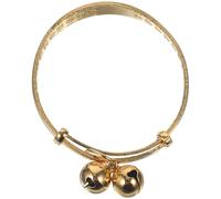 SAFIGLE Braccialetto Per Bambini Imitatore Oro Con Campanellino, Design Delicato e Creativo, Taglia l Diametro Interno 50 Mm, Gioielli Moda Per Ragazze, Adatto a Compleanni e Feste Bambini