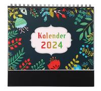 SAFIGLE Calendario da Scrivania Tedesco con Design Spirale Planner Mensile Compatto per Casa e Ufficio Organizer Annuale Facile da Leggere e Pratico