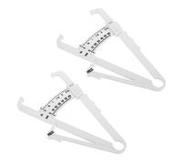 SAFIGLE Calibro Design Semplice ed Elegante per Grasso Corporeo in Abs 2 Pezzi Portatile per Misurare la Piega della Pelle Uomo Donna