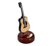 SAFIGLE Carillon Regalo di Compleanno per Donne per Casa Rotante a Forma di Chitarra, Cassa per Musica, Plastico e Metallo, Stile Europeo Vintage, Decorazione da Tavolo