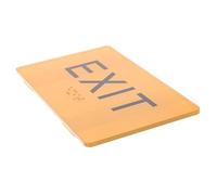 SAFIGLE Cartello in Braille Acrilico per Segnaletica di Uscita Sicurezza per Non Vedenti e Ipovedenti, Pannello Tattile Inclusivo Resistente per Strutture Complesse e Ambienti Pubblici