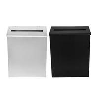 SAFIGLE Cassetta Postale in Metallo da Parete 2 Pezzi con Design Vintage Rustico, Scatola per Donazioni e Suggerimenti Sicura per Esterni e Ufficio, Raccolta Posta Compatta e Resistente