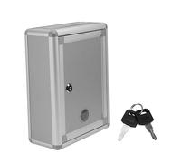 SAFIGLE Cassetta Postale Piccola in Lega di Alluminio con Serratura da Parete Scatola Suggerimenti e Reclami Leggera con Design Retro Adatta per Chiavi Lettere e Denaro