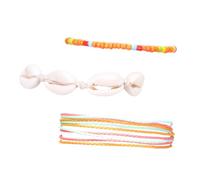 SAFIGLE Cavigliera Perline Colorate e Ciondoli, Set Da 3 Pezzi Regolabile Per Spiaggia e Calda, Decorazione Alla Caviglia Per Donne e Ragazze