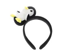 SAFIGLE Cerchietto Animale Carino Peluche Forma Di Pinguino Per Lavaggi Viso e Trucco Accessorio Versatile Per Adulti Per Feste e Cosplay