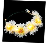 SAFIGLE Cerchietto Glowing Hawaiano per Feste Accessorio con Ghirlanda Luminescente per Eventi e Celebrazioni Carnevali e Party