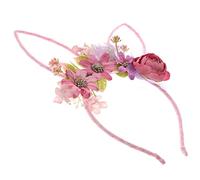 SAFIGLE Cerchietto Orecchie da Coniglio Pasquale, Fascia per Chioma per Ragazze e Donne, Accessorio Decorativo per Feste, Cosplay e Uso Quotidiano, Colore Rosa Lilla Morbido e Resistente