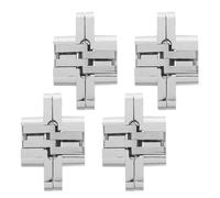 SAFIGLE Cerniere Nascoste per Mobili 43Mm in Lega di Zinco Set da 4 Pezzi Mini Cerniere a Scatola per Portagioielli e Ante di Armadietti Apertura 180° per Scatole e Mobili Piccoli