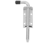 SAFIGLE Chiavistello Sicurezza Resistente Argento a Molla in Acciaio Inossidabile Scorrimento Facile e Superficie Tattile Liscia per Porte di Bagni e Bar