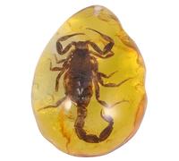 SAFIGLE Ciondolo in resina con esemplare naturale di scorpione elegante e leggero accessorio unico per collezionisti e regalo originale