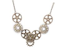 SAFIGLE Ciondolo Steam Gear Collana Creativa Elegante Da Donna, Accessori Per Collo Resistente All’usura, Gioielli Vintage Stile Steampunk Per Feste e Occasioni Speciali
